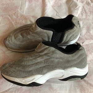 AND1 DURASPRING GRAY LEATHER SNEAKERS SHOES RARE